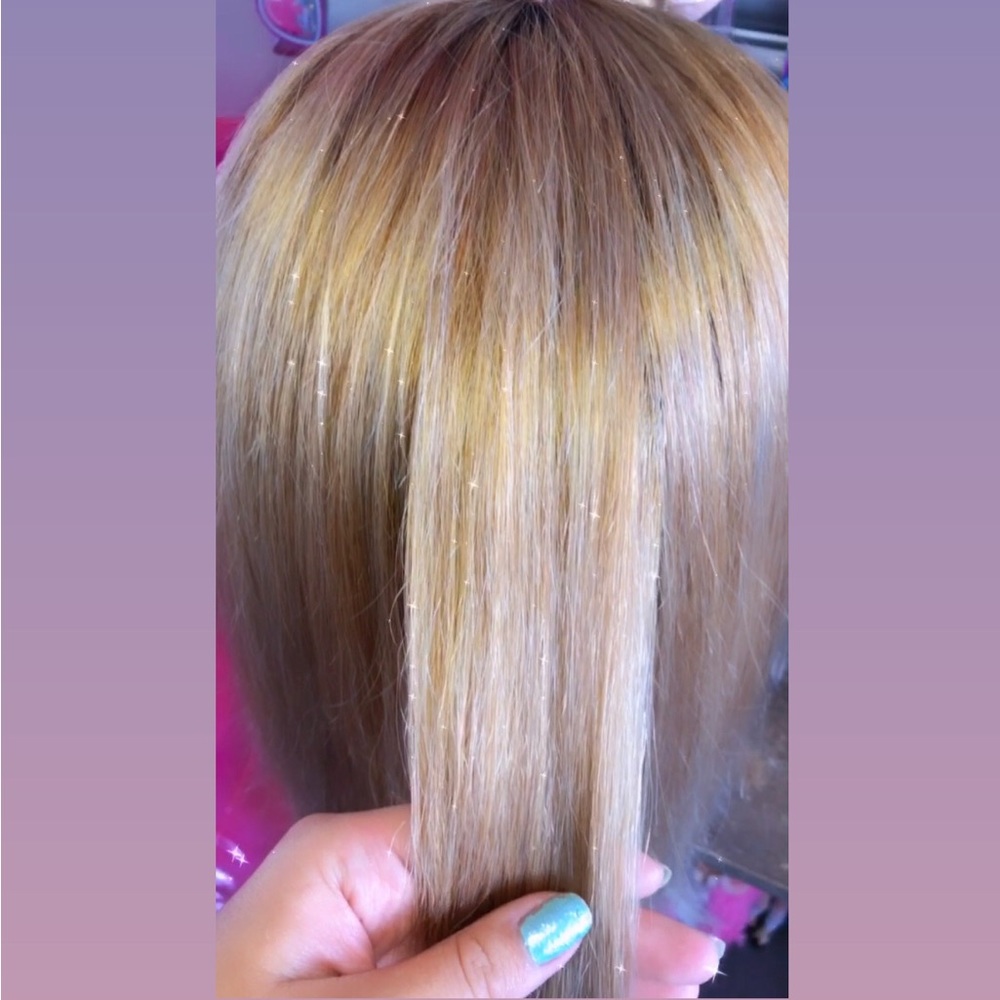 Ash Blond Full lace wig (human hair)